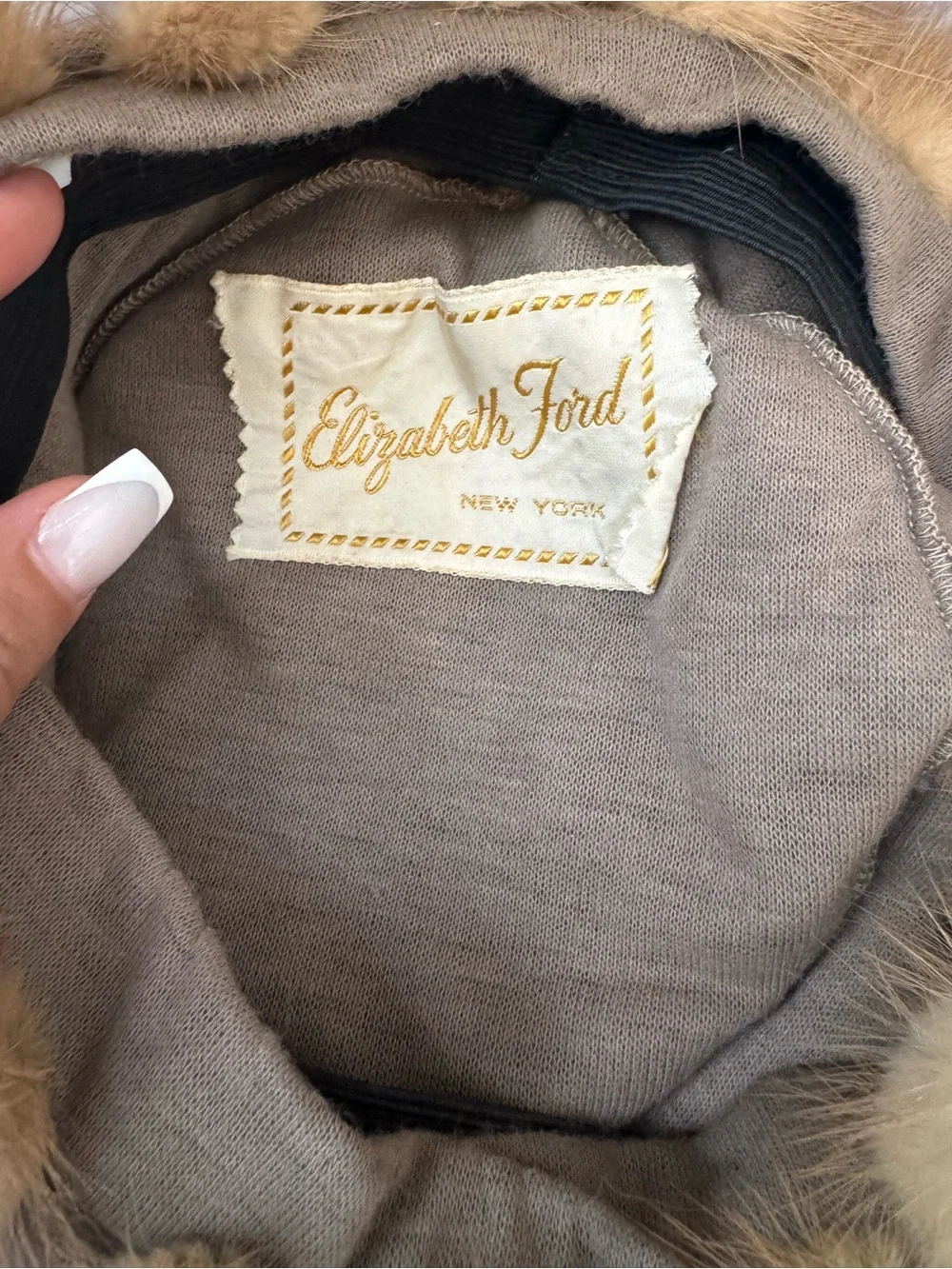 Elizabeth Ford New York Fur Hat Vintage